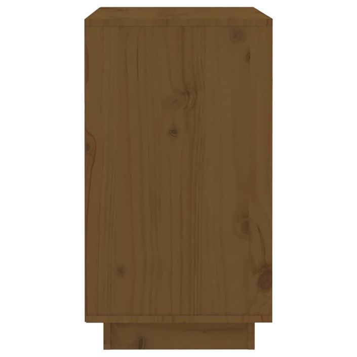 Armoire à vin Marron miel 55,5x34x61 cm Bois de pin massif - Photo n°6