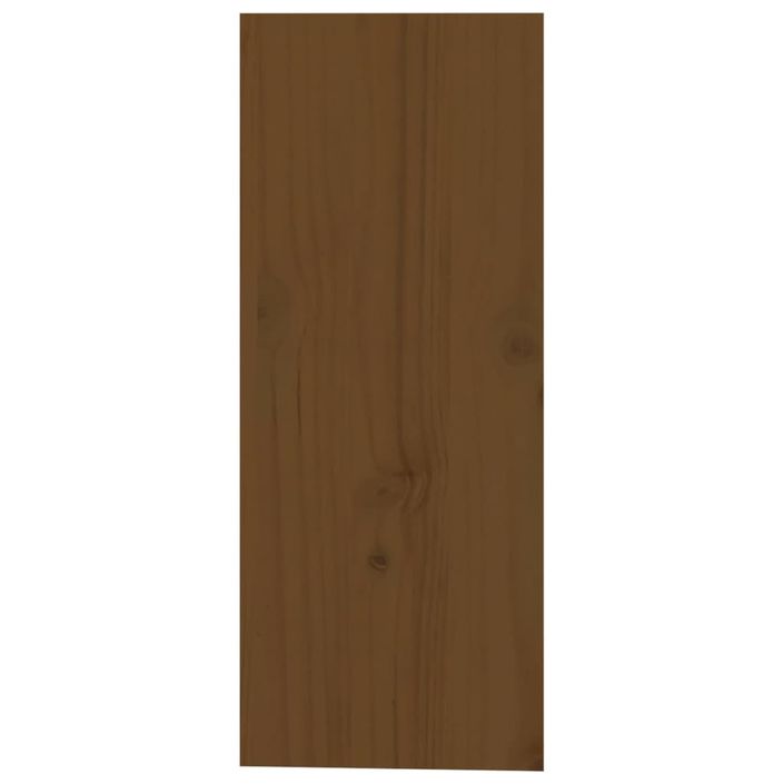 Armoire à vin Marron miel 62x25x62 cm Bois de pin massif - Photo n°6