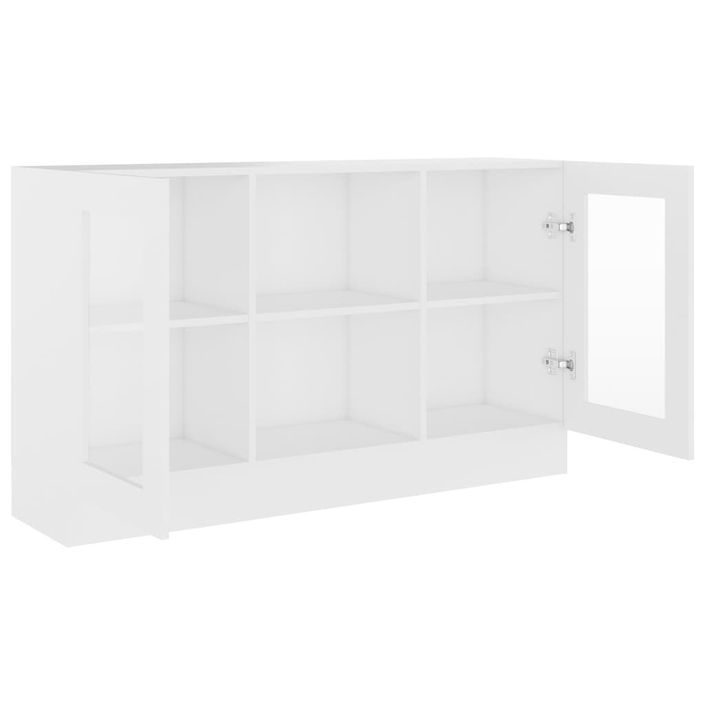 Armoire à vitrine Blanc 120x30,5x70 cm - Photo n°6