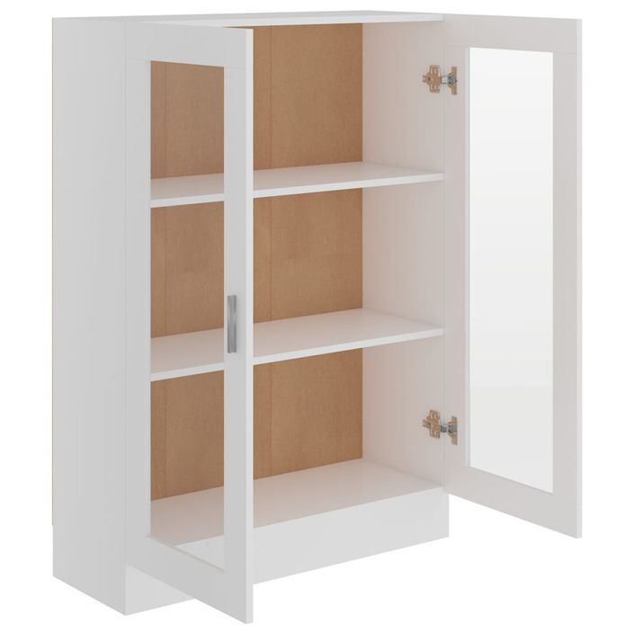 Armoire à vitrine Blanc 82,5x30,5x115 cm - Photo n°6