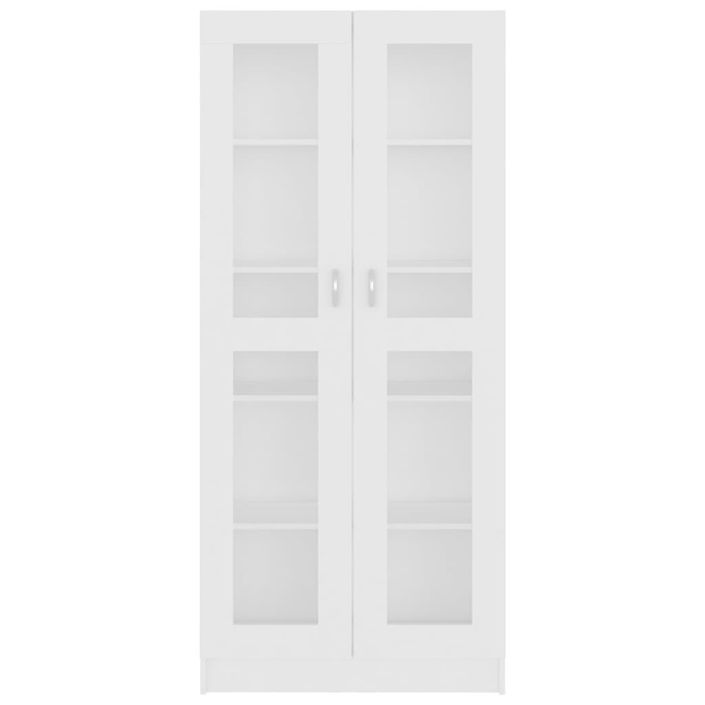 Armoire à vitrine Blanc 82,5x30,5x185,5 cm - Photo n°6