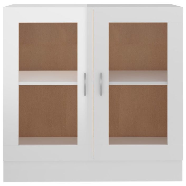 Armoire à vitrine Blanc brillant 82,5x30,5x80 cm - Photo n°1