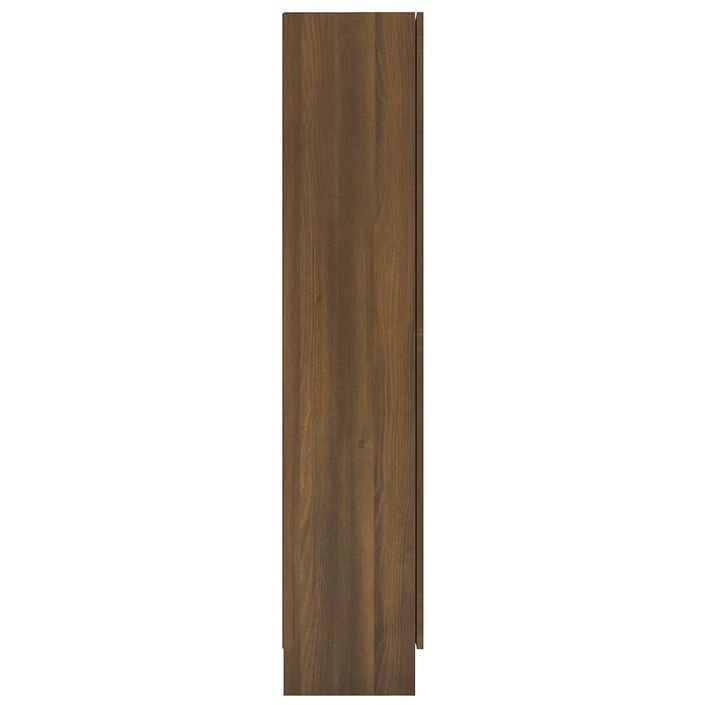 Armoire à vitrine Chêne brun 82,5x30,5x150 cm Bois d'ingénierie - Photo n°4