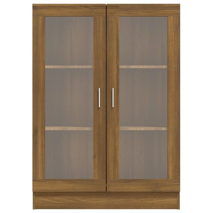 Armoire à vitrine Chêne marron 82,5x30,5x115cmBois d'ingénierie - Photo n°6