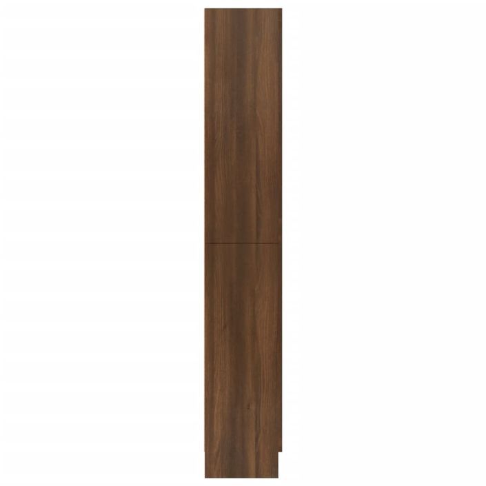 Armoire à vitrine Chêne marron 82,5x30,5x185,5cmBois ingénierie - Photo n°4