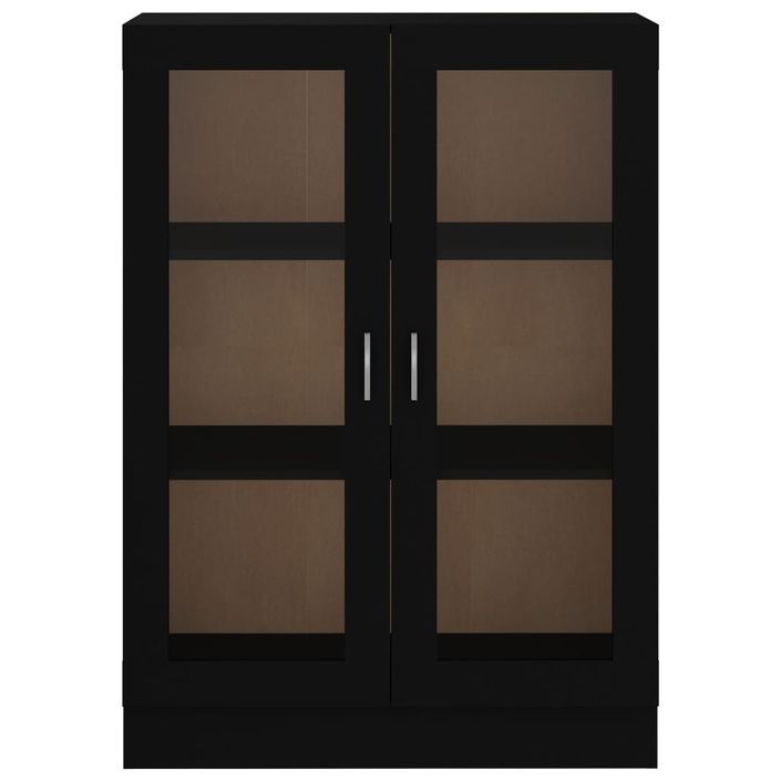 Armoire à vitrine Noir 82,5x30,5x115 cm - Photo n°1