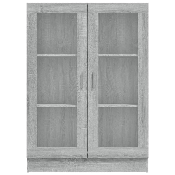 Armoire à vitrine Sonoma gris 82,5x30,5x115cm Bois d'ingénierie - Photo n°6