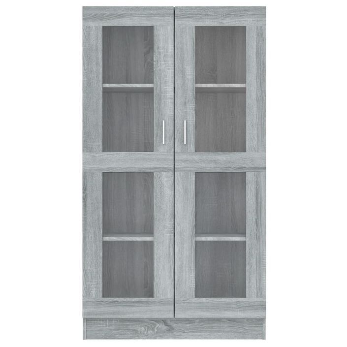 Armoire à vitrine Sonoma gris 82,5x30,5x150cm Bois d'ingénierie - Photo n°3