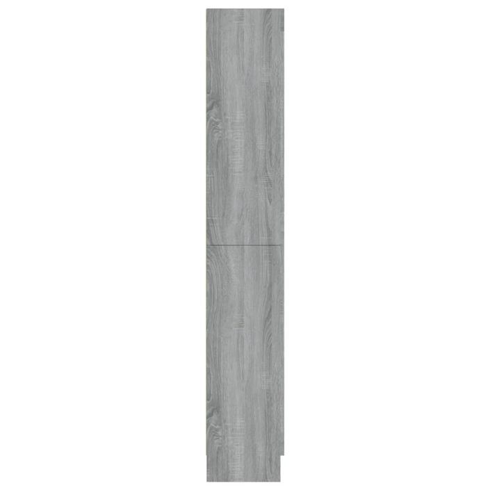 Armoire à vitrine Sonoma gris 82,5x30,5x185,5cm Bois ingénierie - Photo n°4