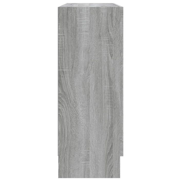 Armoire à vitrine Sonoma gris 82,5x30,5x80 cm Bois d'ingénierie - Photo n°4