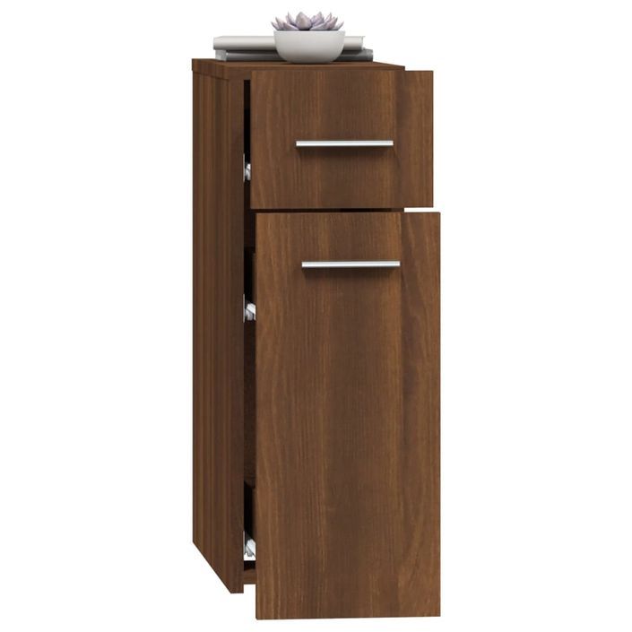 Armoire apothicaire Chêne marron 20x45,5x60cm Bois d'ingénierie - Photo n°4