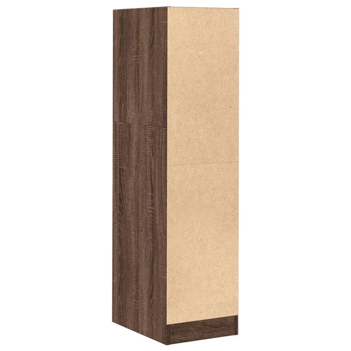 Armoire apothicaire chêne marron 30x41x118 cm bois d'ingénierie - Photo n°7