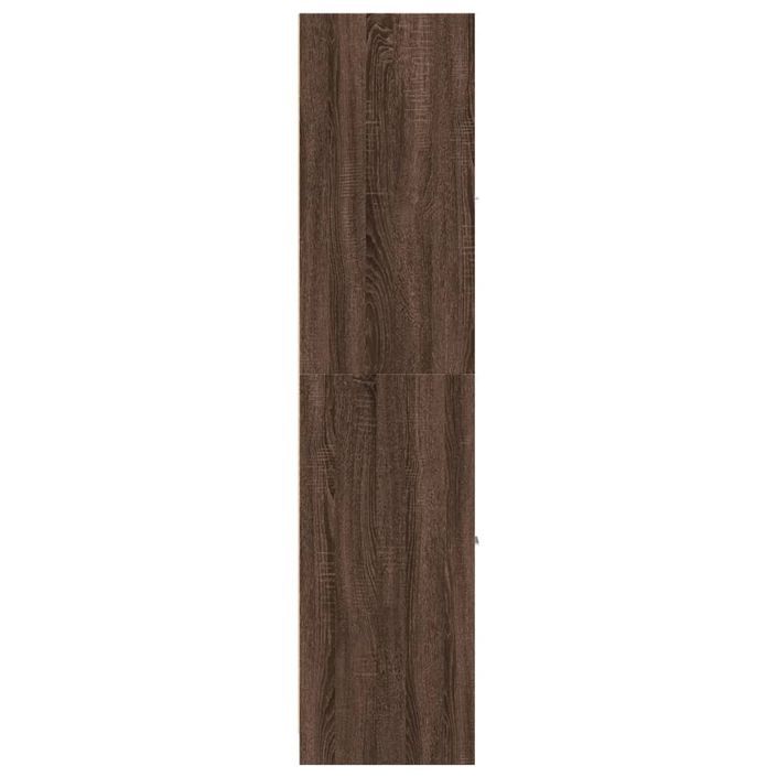 Armoire apothicaire chêne marron 30x41x174,5 cm bois ingénierie - Photo n°6