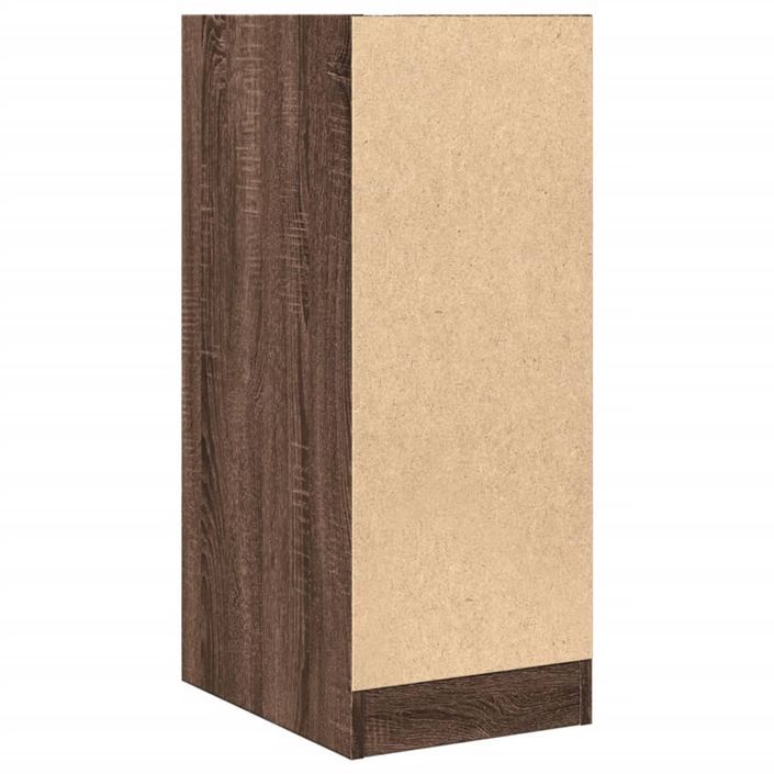 Armoire apothicaire chêne marron 30x41x77,5cm bois d'ingénierie - Photo n°7