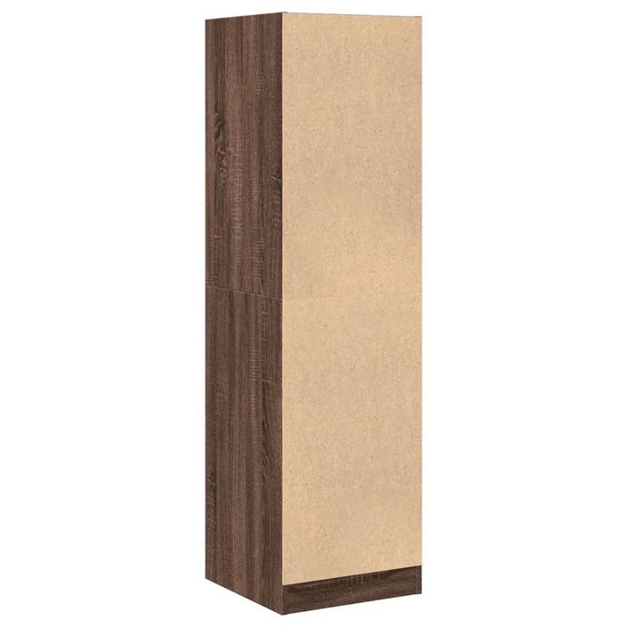 Armoire apothicaire chêne marron 40x41x144,5 cm bois ingénierie - Photo n°7