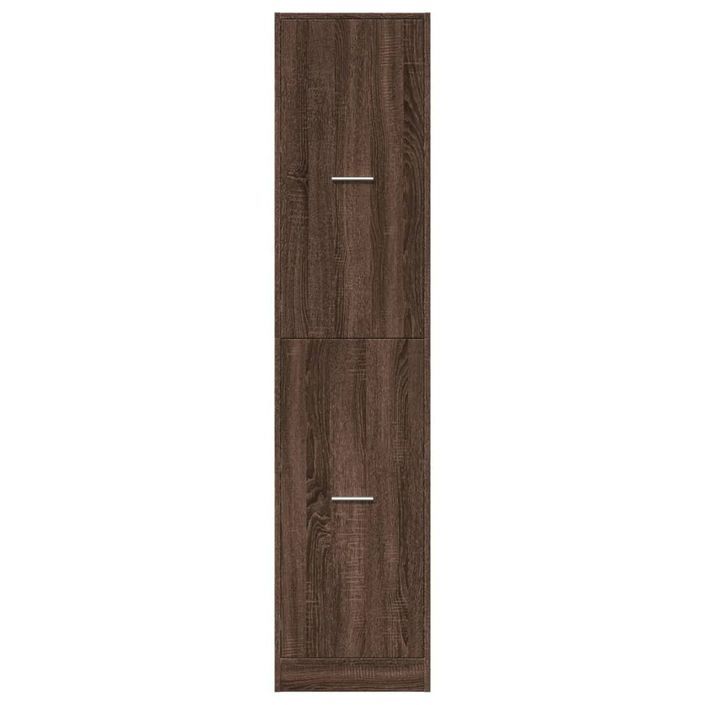 Armoire apothicaire chêne marron 40x41x174,5 cm bois ingénierie - Photo n°5