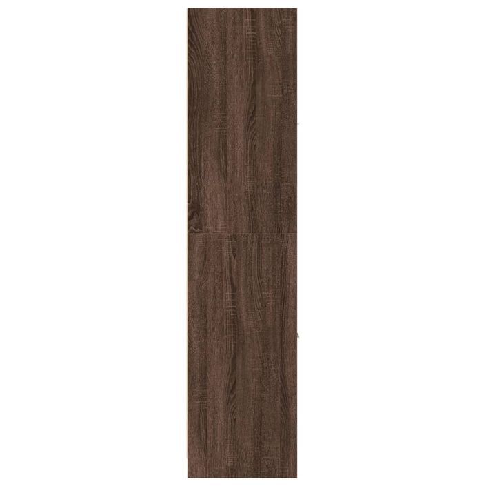 Armoire apothicaire chêne marron 40x41x174,5 cm bois ingénierie - Photo n°6