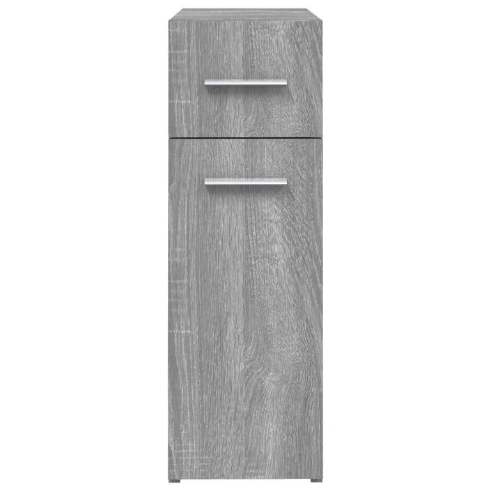 Armoire apothicaire Sonoma gris 20x45,5x60 cm Bois d'ingénierie - Photo n°5