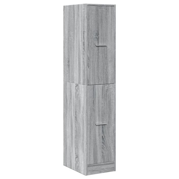 Armoire apothicaire sonoma gris 30x41x144,5cm bois d'ingénierie - Photo n°3