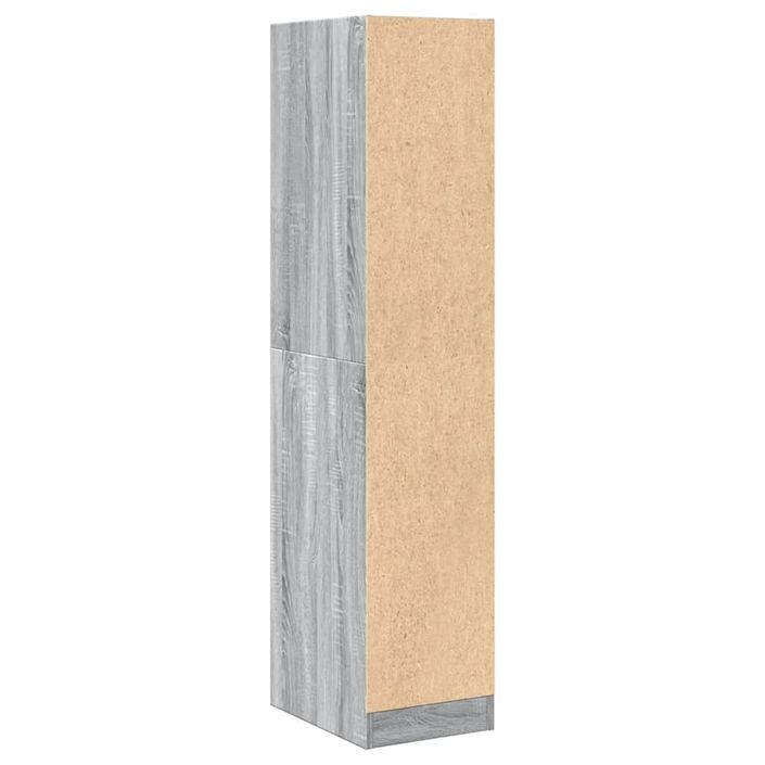 Armoire apothicaire sonoma gris 30x41x144,5cm bois d'ingénierie - Photo n°7