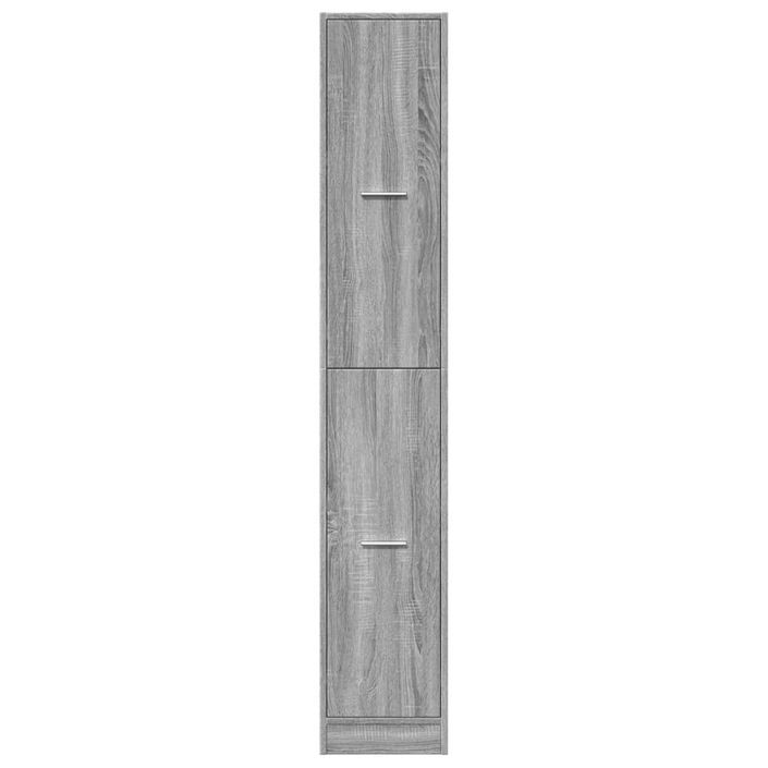 Armoire apothicaire sonoma gris 30x41x174,5cm bois d'ingénierie - Photo n°5