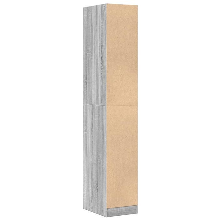 Armoire apothicaire sonoma gris 30x41x174,5cm bois d'ingénierie - Photo n°7