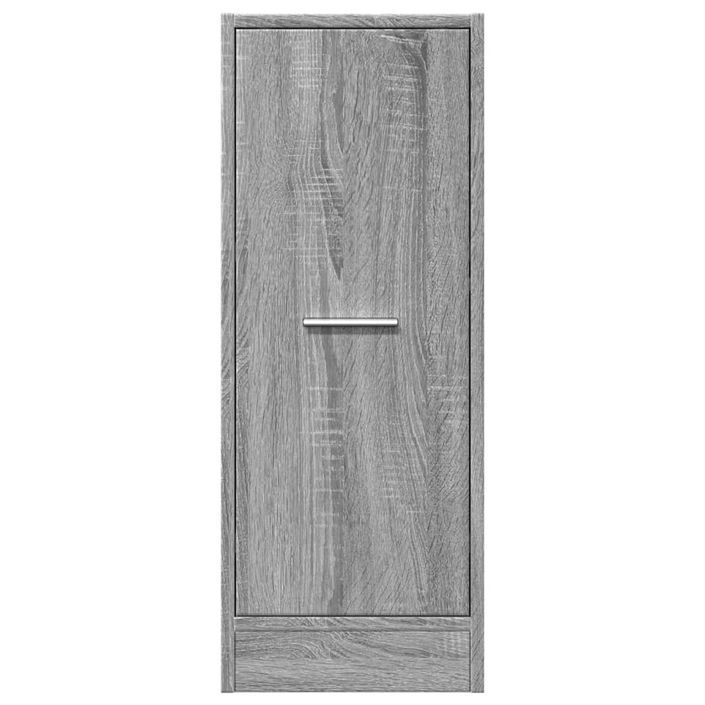 Armoire apothicaire sonoma gris 30x41x77,5 cm bois d'ingénierie - Photo n°5