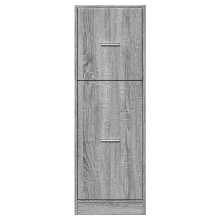 Armoire apothicaire sonoma gris 40x41x118 cm bois d'ingénierie - Photo n°5