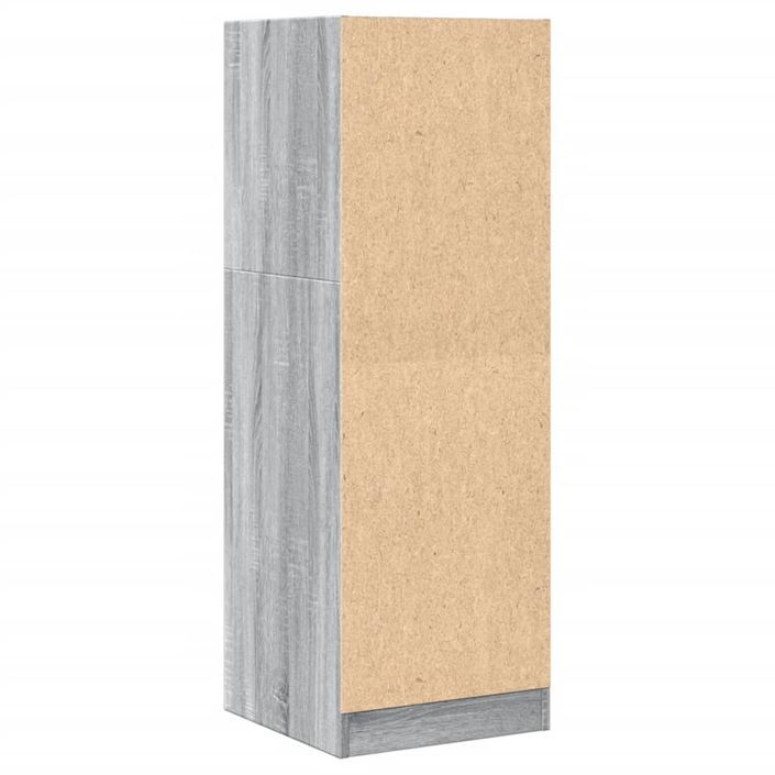 Armoire apothicaire sonoma gris 40x41x118 cm bois d'ingénierie - Photo n°7