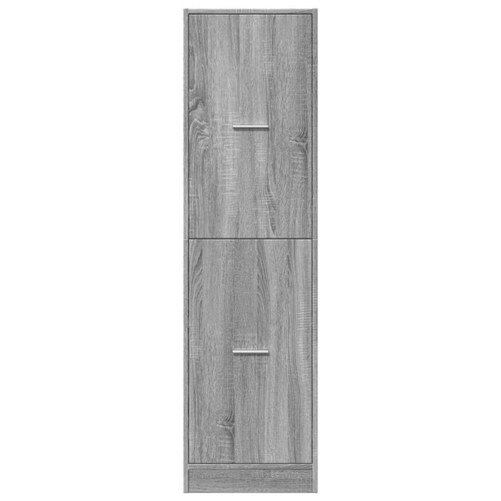 Armoire apothicaire sonoma gris 40x41x144,5cm bois d'ingénierie - Photo n°5