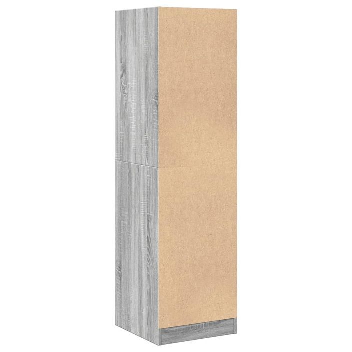 Armoire apothicaire sonoma gris 40x41x144,5cm bois d'ingénierie - Photo n°7