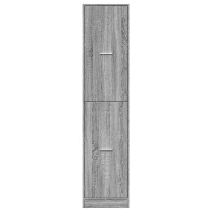 Armoire apothicaire sonoma gris 40x41x174,5cm bois d'ingénierie - Photo n°5