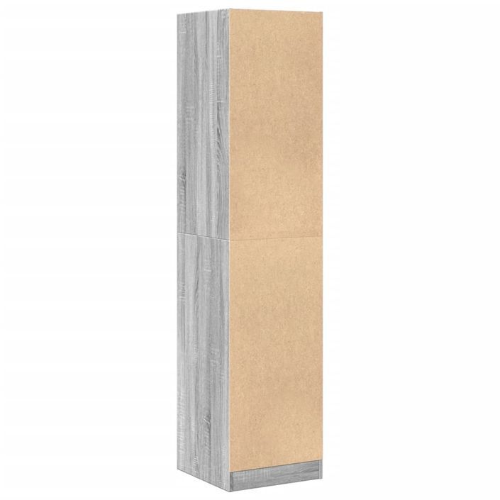 Armoire apothicaire sonoma gris 40x41x174,5cm bois d'ingénierie - Photo n°7