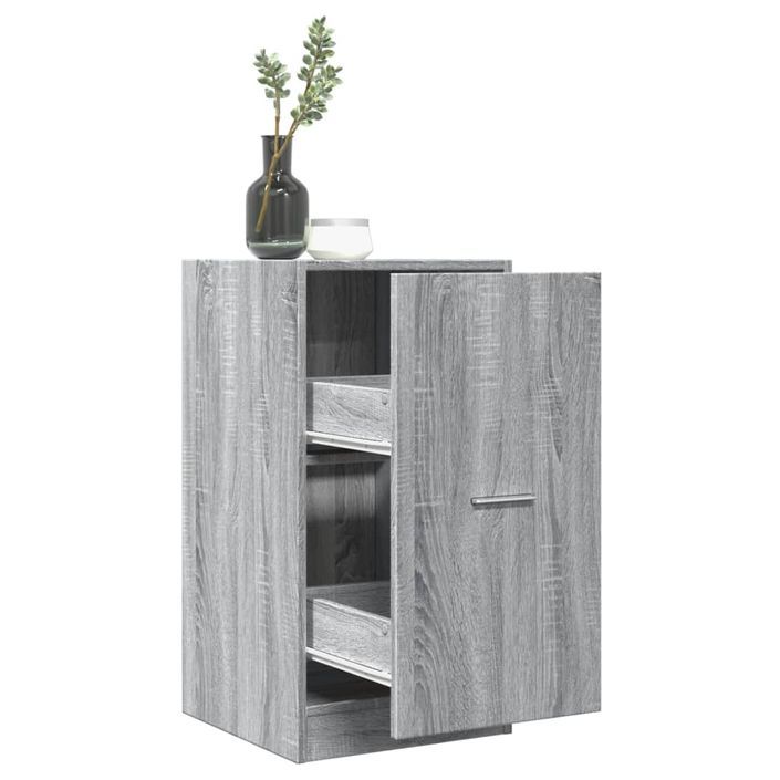 Armoire apothicaire sonoma gris 40x41x77,5 cm bois d'ingénierie - Photo n°1