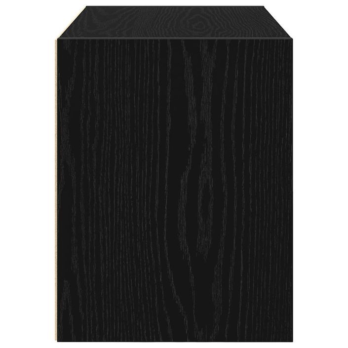 Armoire avec 2 tiroirs chêne noir 60x31x40 cm bois d'ingénierie - Photo n°6