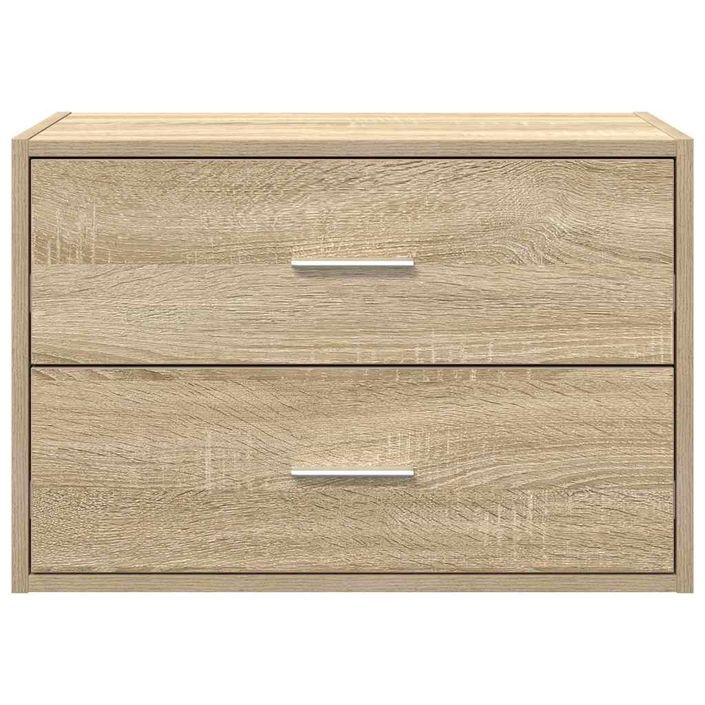 Armoire avec 2 tiroirs chêne sonoma 60x31x40 cm bois ingénierie - Photo n°4