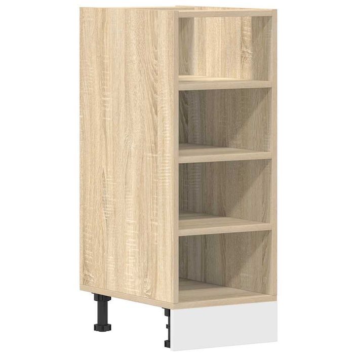 Armoire basse chêne sonoma 30x44,5x81,5 cm bois d’ingénierie - Photo n°2