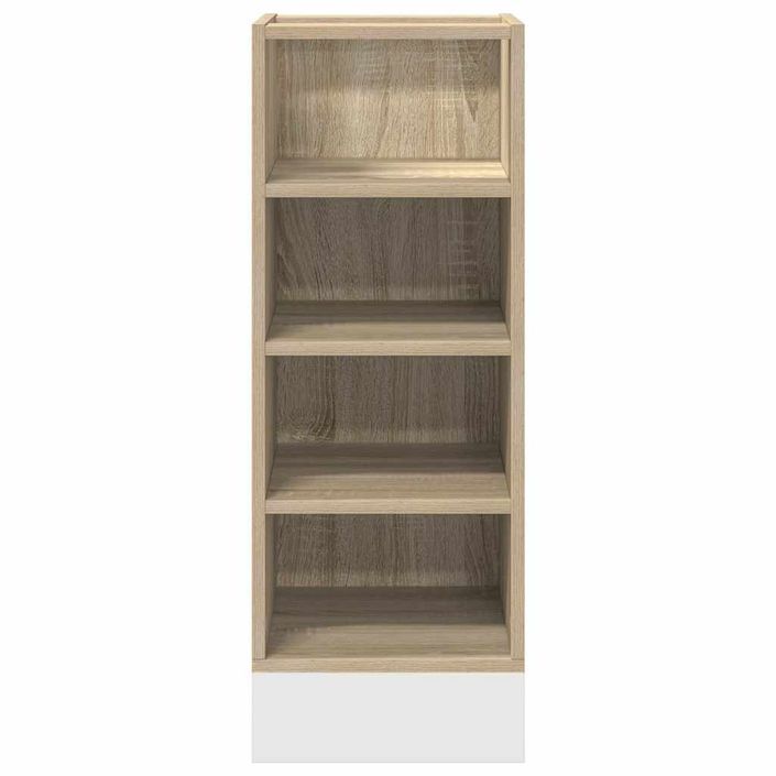 Armoire basse chêne sonoma 30x44,5x81,5 cm bois d’ingénierie - Photo n°4