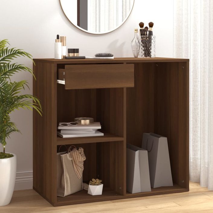 Armoire cosmétique Chêne marron 80x40x75 cm Bois d'ingénierie - Photo n°1