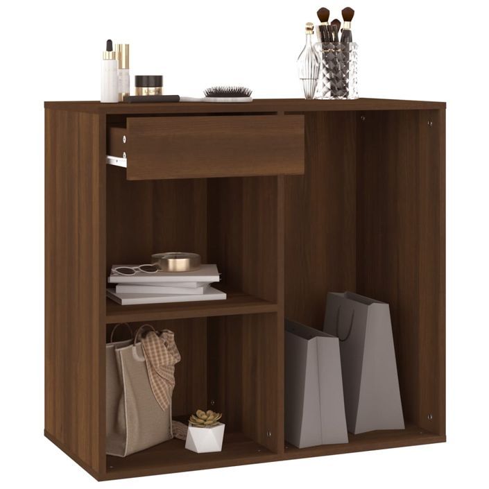 Armoire cosmétique Chêne marron 80x40x75 cm Bois d'ingénierie - Photo n°6