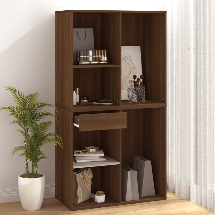 Armoire cosmétique Chêne marron 80x40x75 cm Bois d'ingénierie - Photo n°7