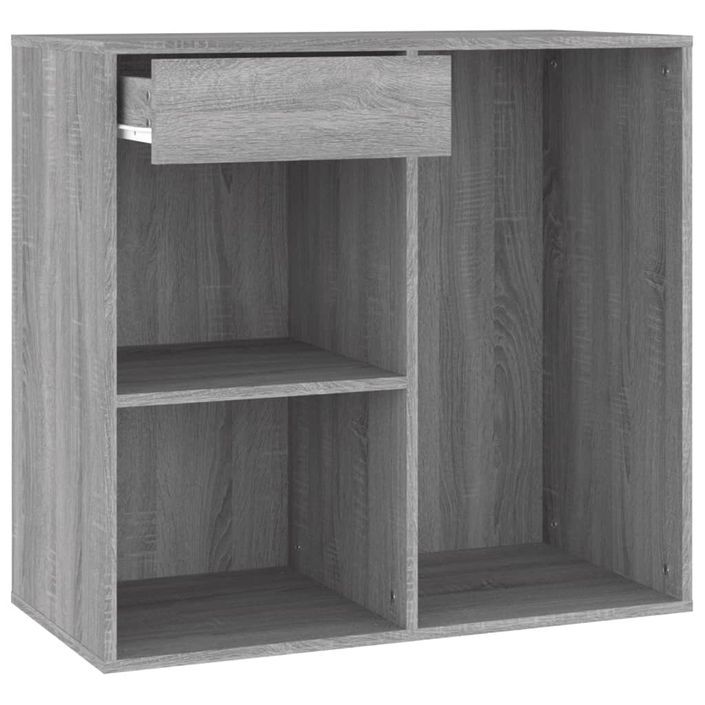 Armoire cosmétique Sonoma gris 80x40x75 cm Bois d'ingénierie - Photo n°4