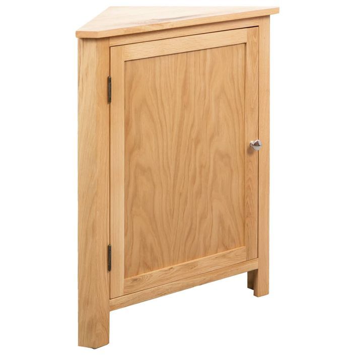 Armoire d'angle 59 x 36 x 80 cm Bois de chêne massif - Photo n°1