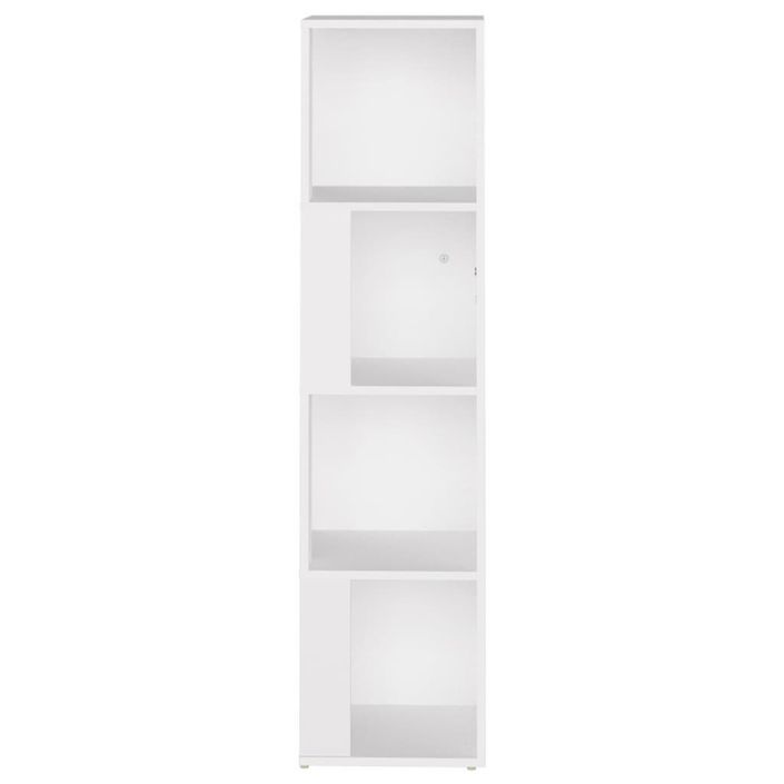 Armoire d'angle Blanc 33x33x132 cm - Photo n°5