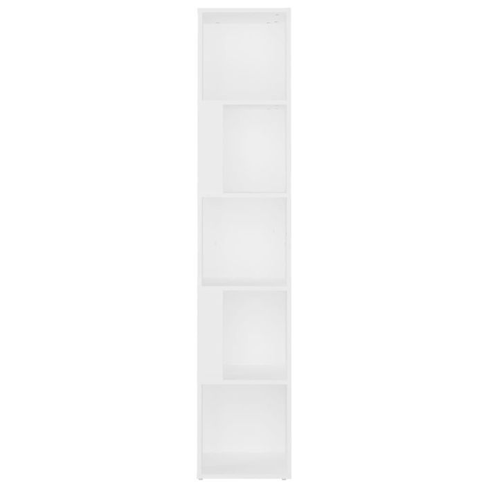 Armoire d'angle Blanc 33x33x164,5 cm - Photo n°5