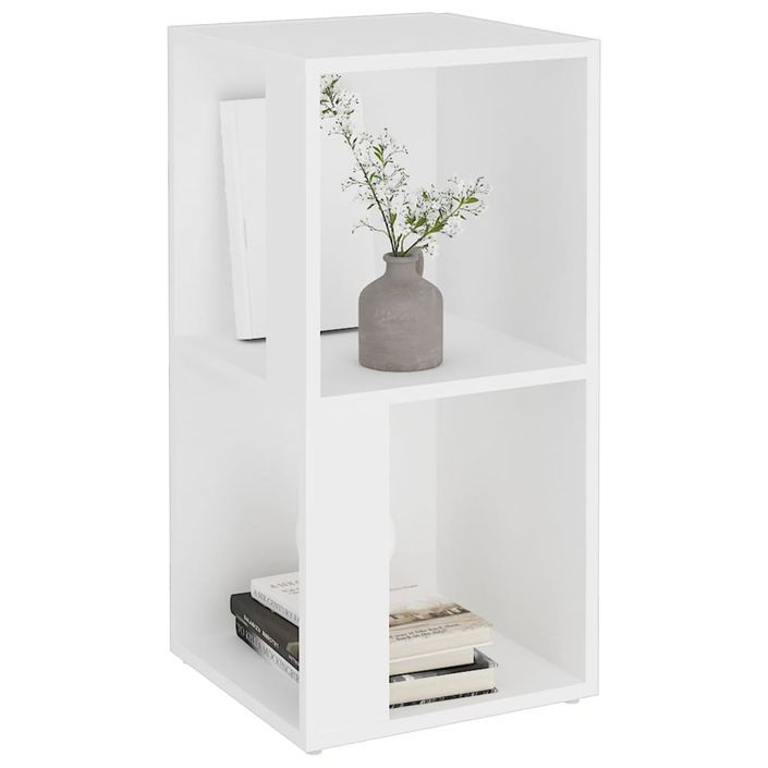 Armoire d'angle Blanc 33x33x67 cm Bois d'ingénierie - Photo n°4