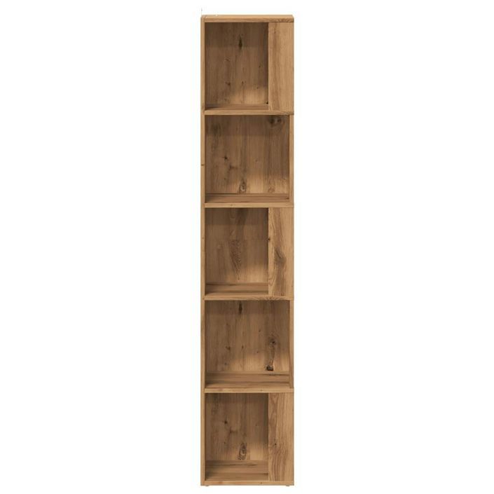 Armoire d'angle chêne artisanal 33x33x165 cm bois d'ingénierie - Photo n°5