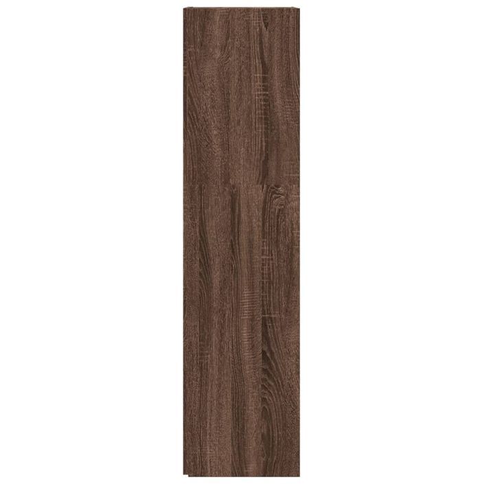 Armoire d'angle Chêne marron 33x33x132 cm Bois d'ingénierie - Photo n°4