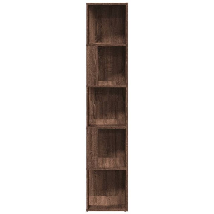 Armoire d'angle Chêne marron 33x33x164,5 cm Bois d'ingénierie - Photo n°3