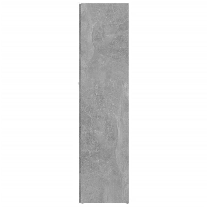 Armoire d'angle Gris béton 33x33x132 cm - Photo n°6